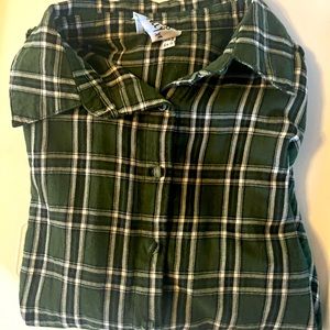 Button down plaid flannel